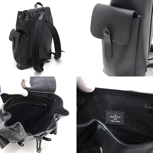 ルイヴィトン  エピ クリストファーPM バックパック M50159 ノワール（黒）