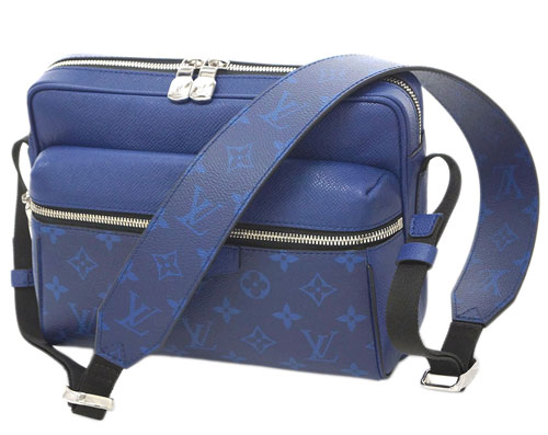 ルイヴィトン M30242 モノグラム+タイガ LV メンズ メッセンジャーバッグ アウトドア・メッセンジャー PM コバルト