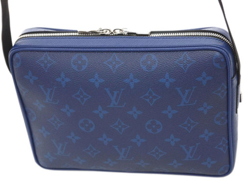 ルイヴィトン M30242 モノグラム+タイガ LV メンズ メッセンジャーバッグ アウトドア・メッセンジャー PM コバルト