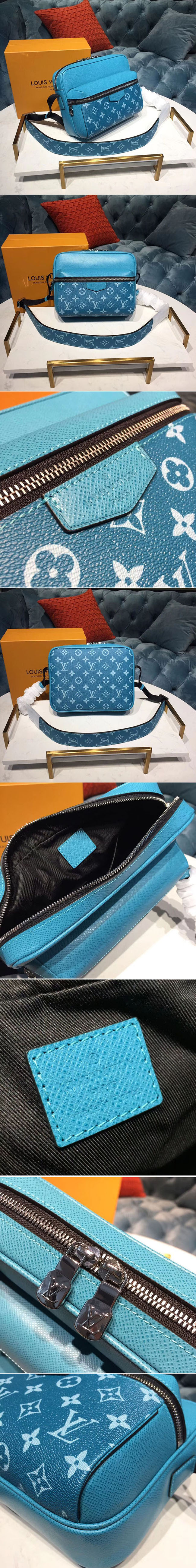 LOUIS VUITTON　アウトドア・メッセンジャーPM　ヴェール　タイガレザー×モノグラムキャンバス　M30241　メッセンジャーバッグ