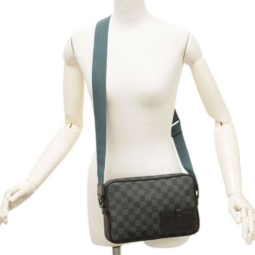ルイヴィトン N40188 ダミエ・グラフィット LV メンズ メッセンジャーバッグ クロスボディ アルファ・メッセンジャー