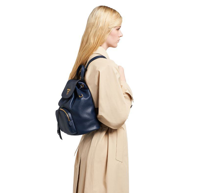 PRADA ロゴ バケット ショルダーバッグ  2WAY バッグ 1BH038 VIOI SRM