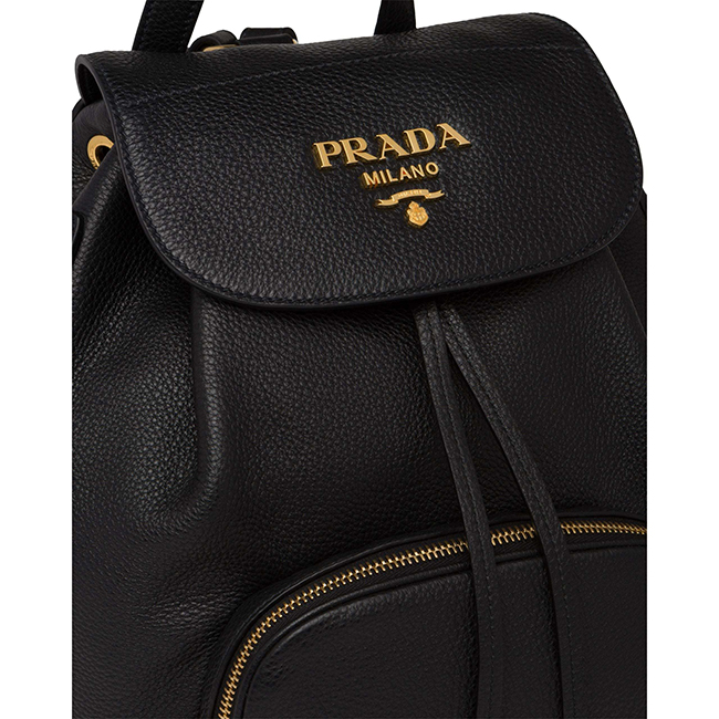 プラダ PRADA カーフラップレザーバックパック 1BZ035_2BBE_F0002_V_OOO