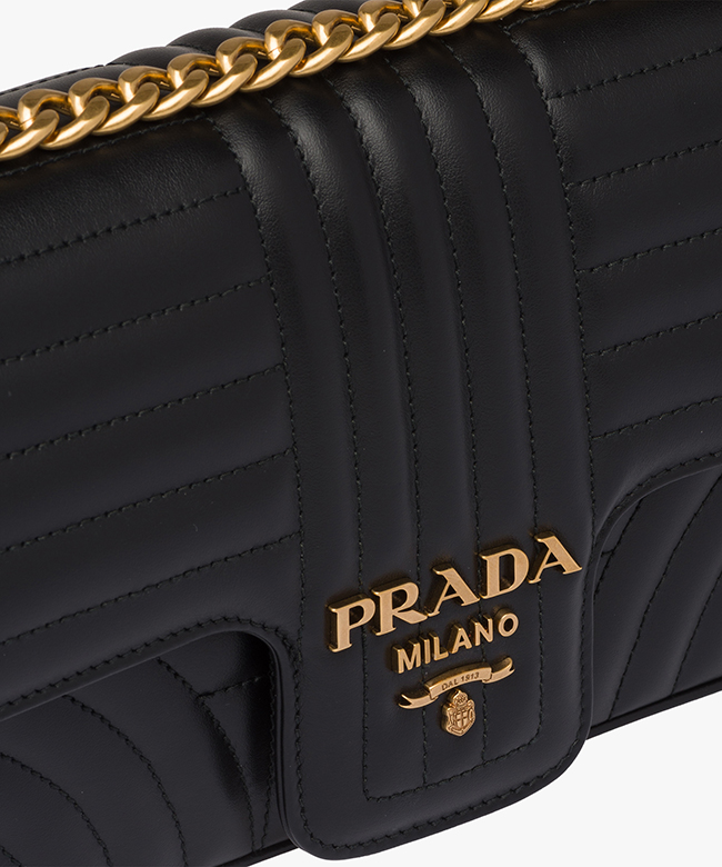 プラダ PRADA ダイアグラム ミディアム レザー バッグ 1BD108_2D91_F0CH4_V_COX