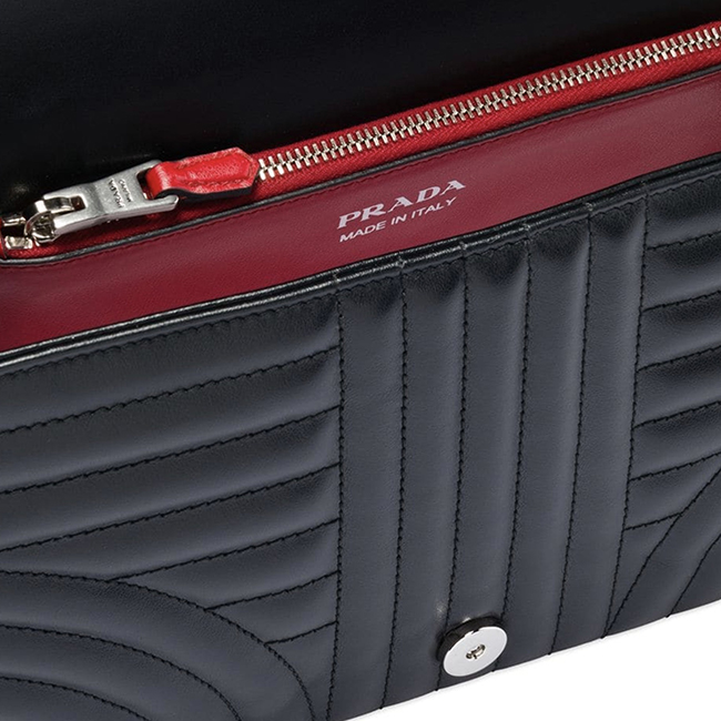 PRADA ダイアグラム ミディアム レザー バッグ 1BD108_2D91_F0633_V_COX