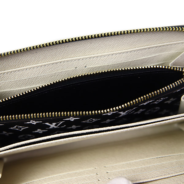 ルイ ヴィトン LOUIS VUITTON 財布 長財布 ラウンドファスナー モノグラム キャンバス ジッピー・ウォレット Ivoire M44745