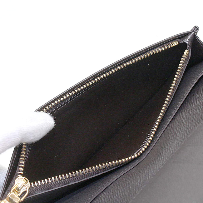 LOUIS VUITTON モノグラム スプリット ポルトフォイユ ブラザ 二つ折り 長財布 ブルー ブラウン M63026