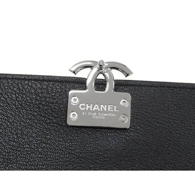 シャネル財布 フラップ ウォレット マトラッセ ココマーク ラムスキン A84426 CHANEL 財布 二つ折り財布