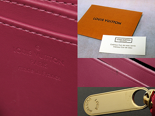 ルイヴィトン ジッピーコインパース M93054 小銭入れ ピンク モノグラム・ヴェルニ LOUIS VUITTON