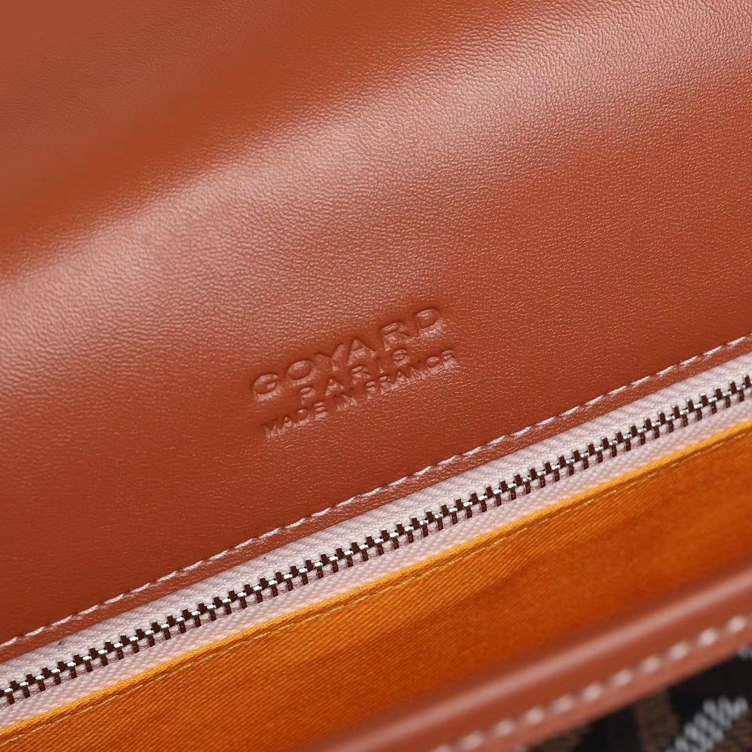 GOYARD ベルヴェデール ユニセックス ショルダーバッグ ブラック/ブラウン×シルバー金具 Goyard2020011
