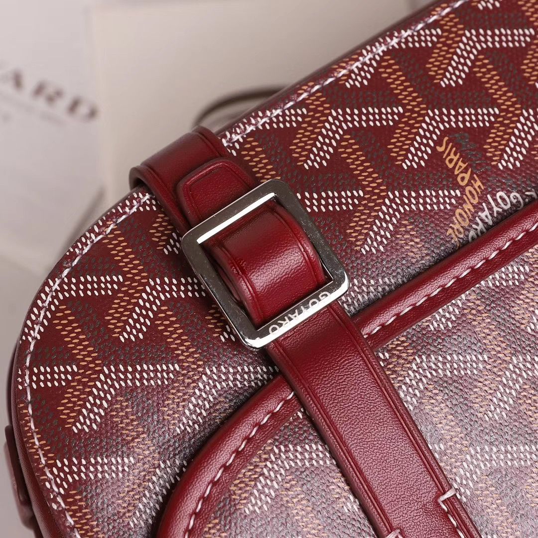 ゴヤール ベルヴェデール ユニセックス ショルダーバッグ 赤×シルバー金具 Goyard2020013