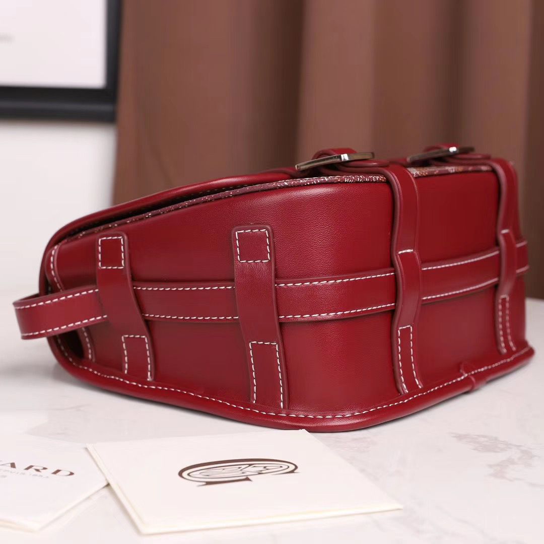 ゴヤール ベルヴェデール ユニセックス ショルダーバッグ 赤×シルバー金具 Goyard2020013