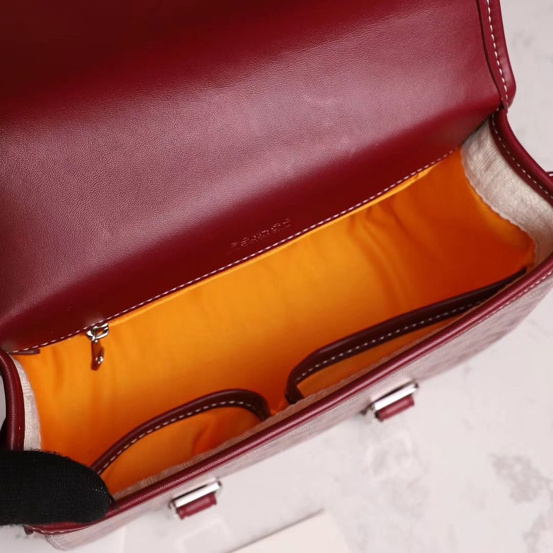 ゴヤール ベルヴェデール ユニセックス ショルダーバッグ 赤×シルバー金具  Goyard2020013
