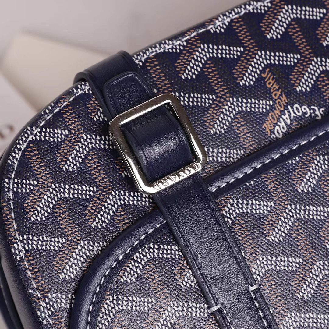 GOYARD ベルヴェデール ユニセックス ショルダーバッグ ネイビー×シルバー金具 Goyard2020014