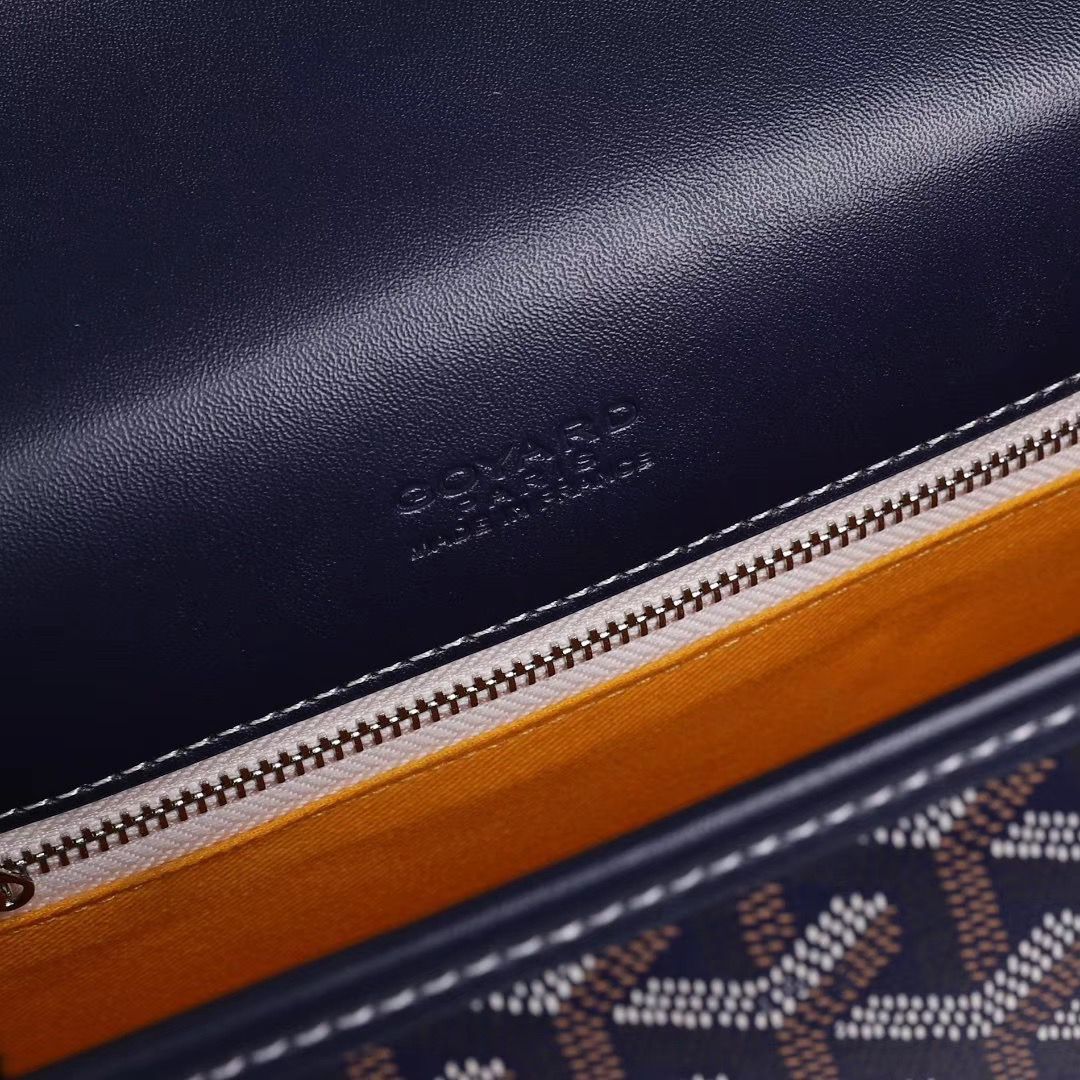 GOYARD ベルヴェデール ユニセックス ショルダーバッグ ネイビー×シルバー金具 Goyard2020014