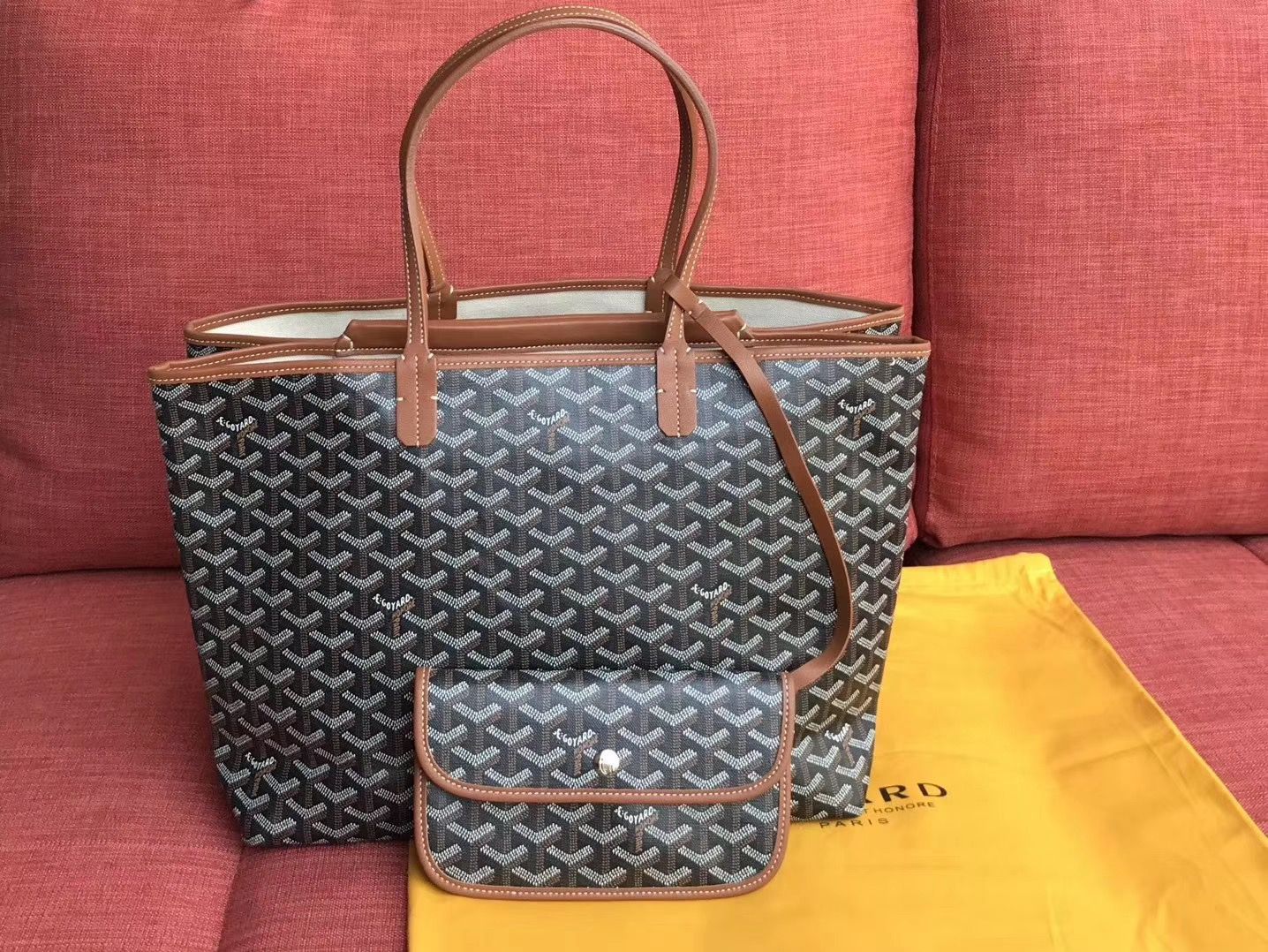 ゴヤール ハンドバッグ ブラウン トートバッグ SAC ISABELLE PM MALINE Goyard2020017