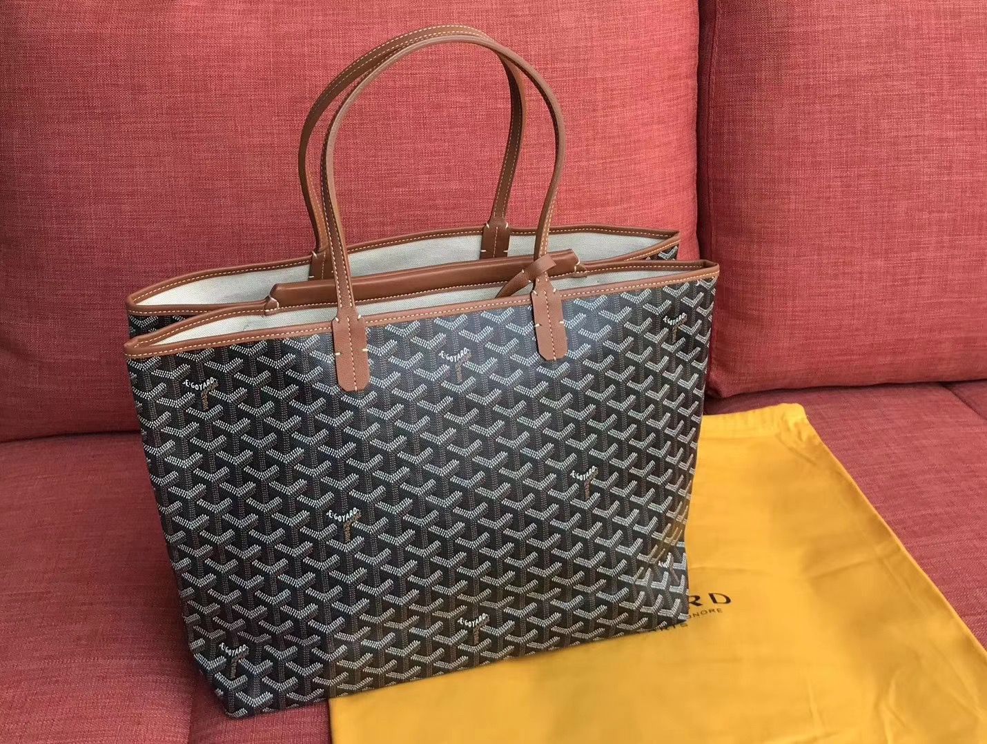 ゴヤール ハンドバッグ ブラウン トートバッグ SAC ISABELLE PM MALINE Goyard2020017