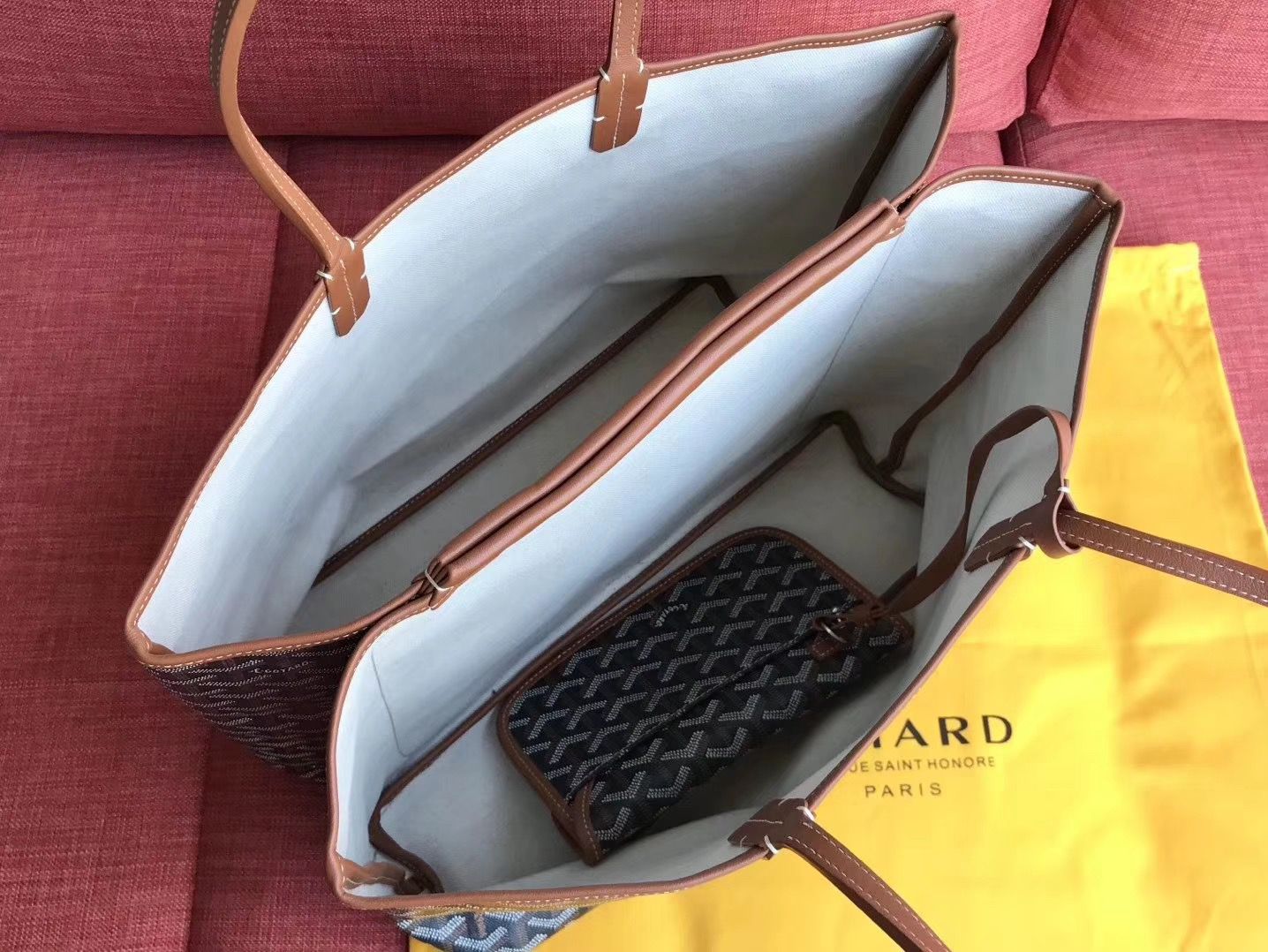 ゴヤール ハンドバッグ ブラウン トートバッグ SAC ISABELLE PM MALINE Goyard2020017