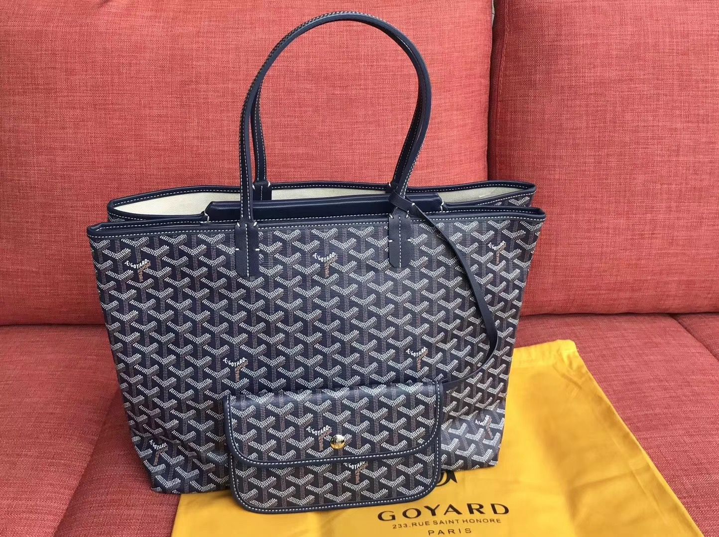 ゴヤール ハンドバッグ ネイビー トートバッグ SAC ISABELLE PM MALINE Goyard2020020