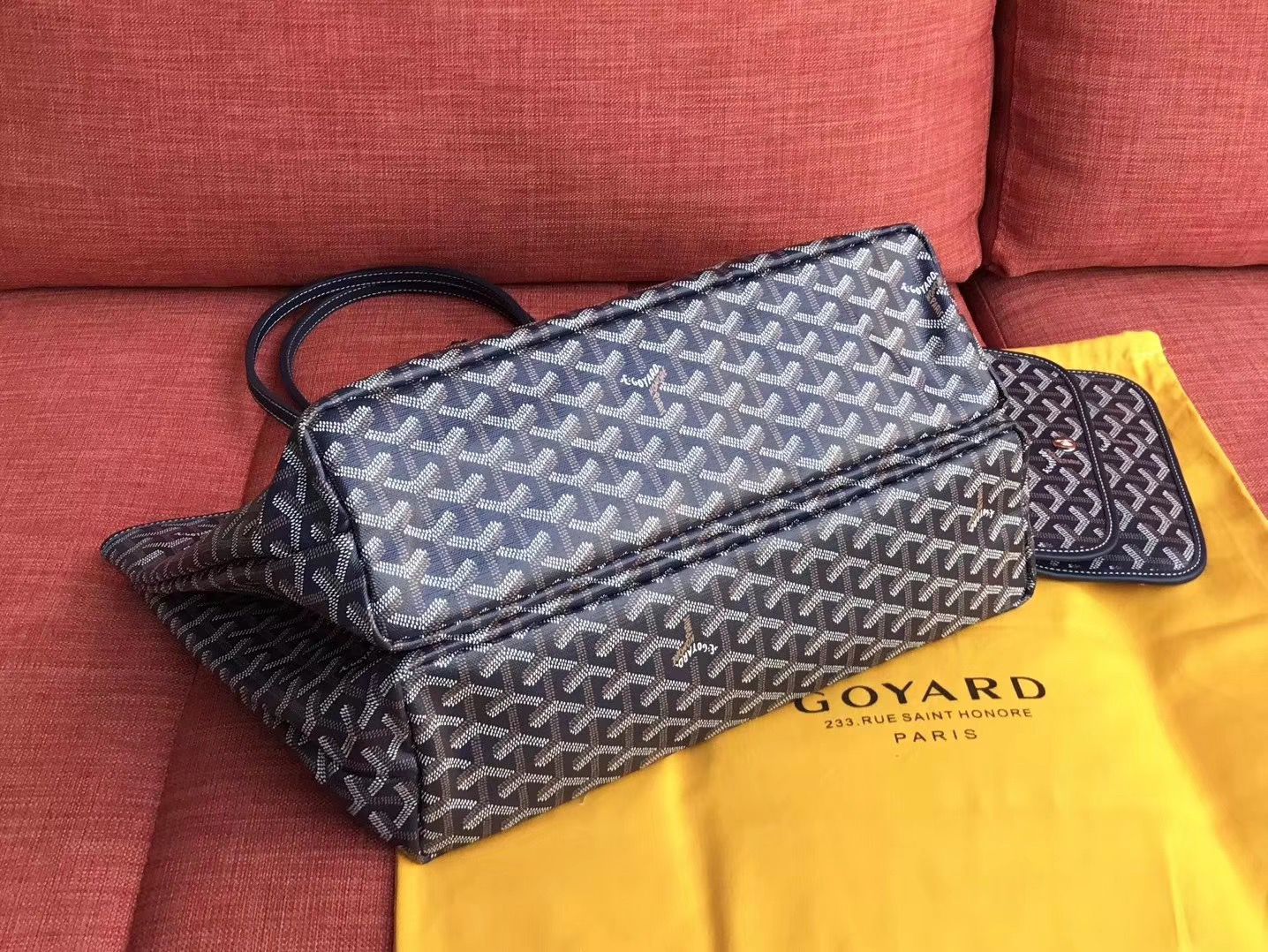 ゴヤール ハンドバッグ ネイビー トートバッグ SAC ISABELLE PM MALINE Goyard2020020