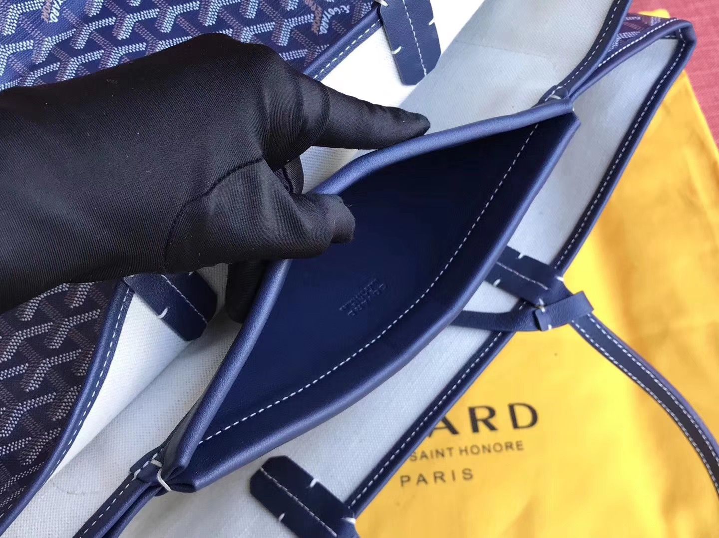 ゴヤール ハンドバッグ ネイビー トートバッグ SAC ISABELLE PM MALINE Goyard2020020