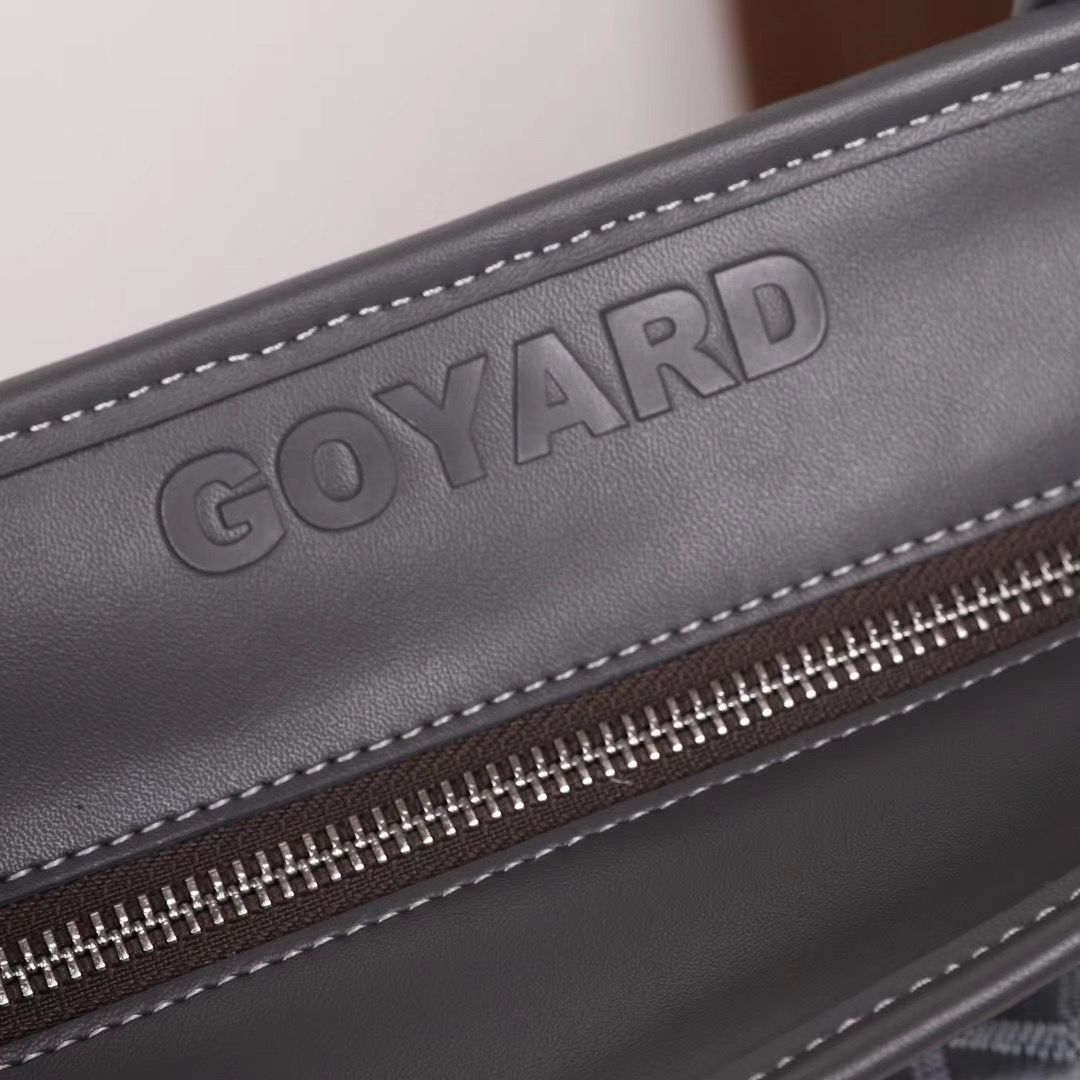 ゴヤール goyard ゴマルキーズ トートバッグ PVC×カーフ グレー ショルダーバッグ ハンドバッグ Goyard2020022