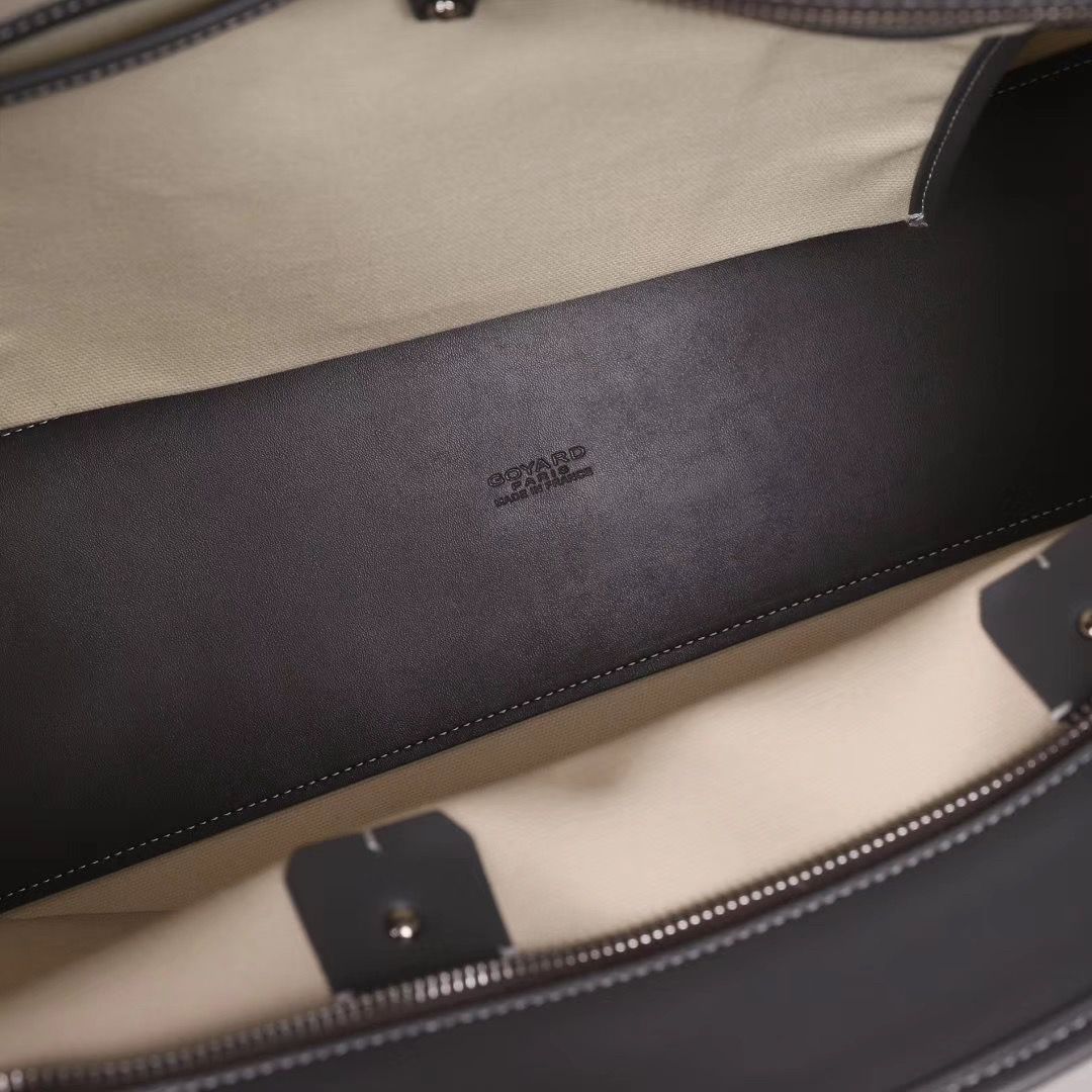 ゴヤール goyard ゴマルキーズ トートバッグ PVC×カーフ グレー ショルダーバッグ ハンドバッグ Goyard2020022