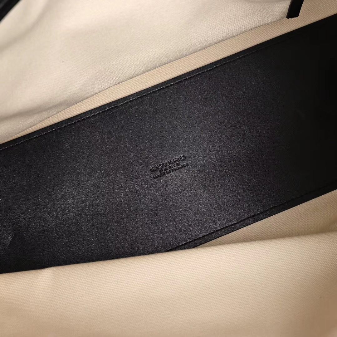 ゴヤール ゴマルキーズ　トートバッグ　PVC×カーフ ブラック ショルダーバッグ　ハンドバッグ Goyard2020023