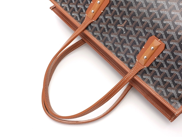 GOYARD　ショルダーバッグ　マルキーズ　コーティングキャンバス　カーフ　ブラック/ブラウン  Goyard2020026

