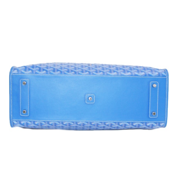 ゴヤール ゴマルキーズ トートバッグ PVC×カーフ ブルー(青) ショルダーバッグ ハンドバッグ Goyard2020027