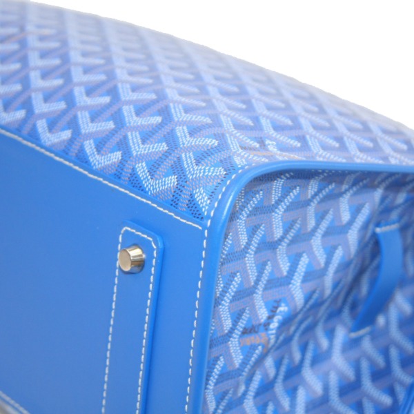 ゴヤール ゴマルキーズ トートバッグ PVC×カーフ ブルー(青) ショルダーバッグ ハンドバッグ Goyard2020027