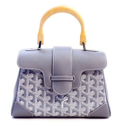 ゴヤール サイゴン ミニ ハンドバッグ 2WAY ショルダー グレー レア ヘリンボーン レディース GOYARD SAIGON MINI Goyard2020034
