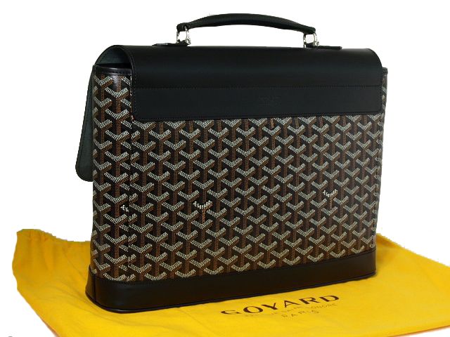 ゴヤール シタダン ビジネスバッグ ブラック/ブラウン PVC/レザー  Goyard2020041