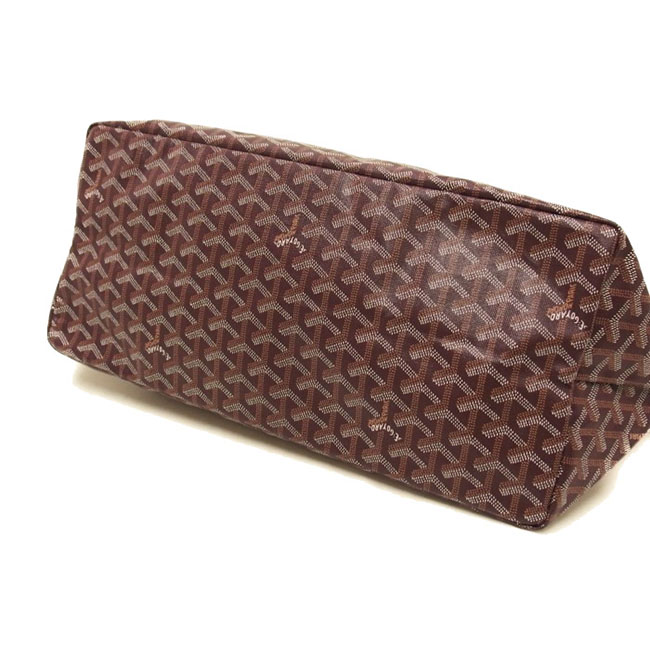 ゴヤール サンルイGM AMALOUIS ヘリンボーン柄 トートバッグ キャンバス レザー コットン ボルドー ワイン レディース Goyard2020043