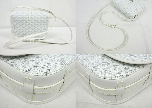 ゴヤール ベルヴェデール SAC BELVEDELE 2 PM  レザー、ホワイト×グレー  ショルダーバッグ  Goyard2020049