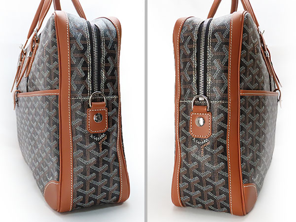 ゴヤール GOYARD アンバサード MM ブリーフケース ビジネスバッグ 書類かばん ブラック ブラウン PVC レザー AMAAMBASS Goyard2020060