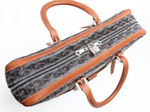 ゴヤール GOYARD アンバサード MM ブリーフケース ビジネスバッグ 書類かばん ブラック ブラウン PVC レザー AMAAMBASS Goyard2020060