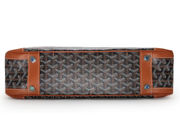 ゴヤール GOYARD アンバサード MM ブリーフケース ビジネスバッグ 書類かばん ブラック ブラウン PVC レザー AMAAMBASS Goyard2020060