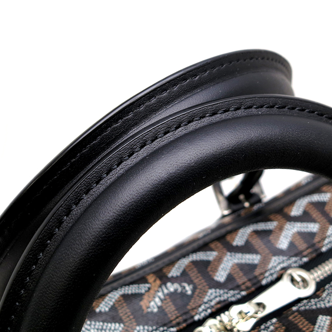 ゴヤール アンバサード MM マーカージュ ハンドバッグ メンズ ビジネスバッグ AMAAMBASS01 コーティングキャンバス ブラック Goyard2020061