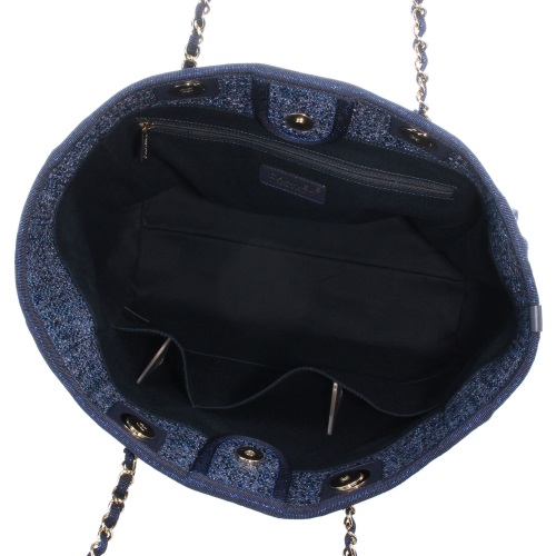 シャネル CHANEL トートバッグ ドゥーヴィル ブルー A67001 Y33437 5B746