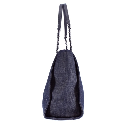 シャネル CHANEL トートバッグ A67001 Y61180 C1954 ブルー/オレンジ ドーヴィルライン 