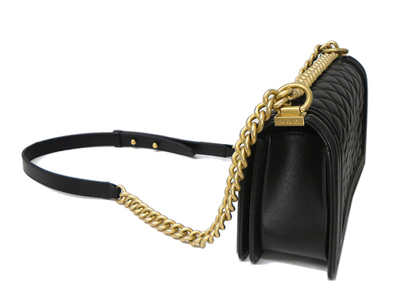 シャネル　BOY CHANEL　チェーンショルダー　ブラック A67086 ボーイシャネル・ハンドバッグ・ロングショルダー・2WAY