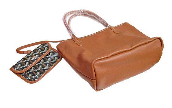GOYARD ゴヤール 「アンジュ」 ANJOU MINI トート バッグ リバーシブル 黒×ナチュラル Goyard2020076