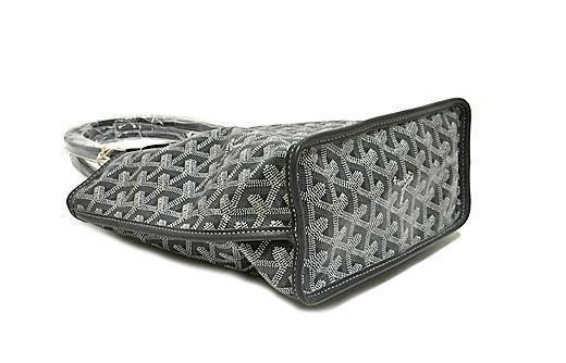GOYARD ゴヤール 「アンジュ ミニ」 ANJOU MINI トート バッグ リバーシブル グリス ショッパーリボンのラッピング Goyard2020078