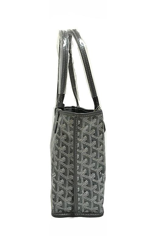 GOYARD ゴヤール 「アンジュ ミニ」 ANJOU MINI トート バッグ リバーシブル グリス ショッパーリボンのラッピング Goyard2020078