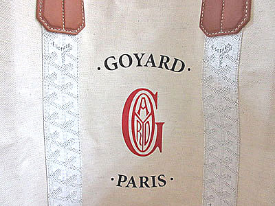 ゴヤール「BELHARRA」 マーカージュ トート バッグ ホワイト 白 キャンバス リバーシブル ショッパーリボンのラッピング Goyard2020080