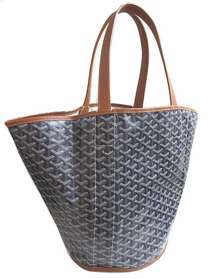 GOYARD ゴヤール 「BELHARRA」 マーカージュ トート バッグ ネイビー 紺 キャンバス リバーシブル ショッパーリボンのラッピング  Goyard2020081