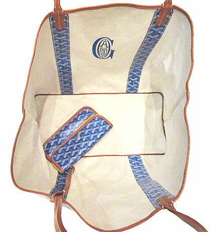 GOYARD ゴヤール サンルイ ペルテュイ PERTUIS GM トートバッグ ブルーシエル ショッパーリボンのラッピング Goyard2020082