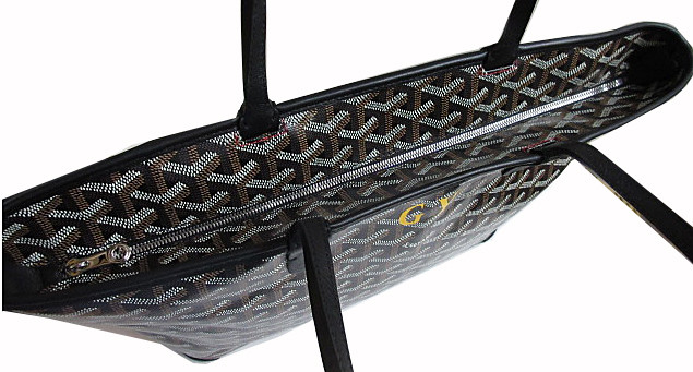 GOYARD ゴヤール アルトワ PM 黒 GYイエロー マーカージュ入り トートバッグ ショッパーリボンのラッピング Goyard2020084