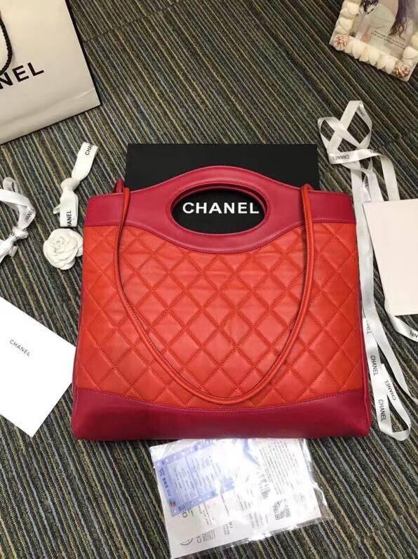 CHANEL シャネル CHANEL 31 ラージ ショッピング バッグ  オレンジ レッド A57977 Y83999 K1171
